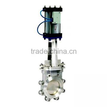 flanged pn16 titanium pneumatic knife gate valve 4''