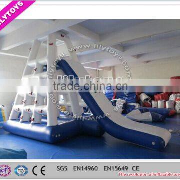 Lilytoys top hot welding SGS inflatable floating water slide, inflatable stair water slide