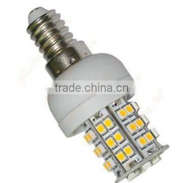 3W, E14 48SMD 3528, Anti dust cover, AC110V 230V, LED E14 Light Bulb, High power led lamp E14