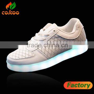 Colors Basket Light Up Led Shoes Unisex Women Mens Casual Lovers Luminous USB charging fashion shoes