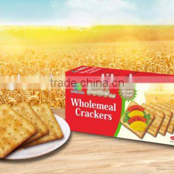 220g High Fiber Wholemeal Crackers Manufacture