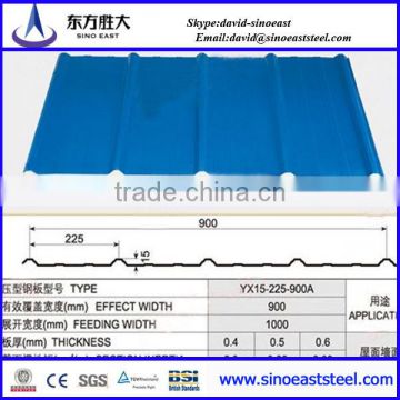 Hot sale!!! sea blue roofing steel metal roofing sheet galvanized roofing materia