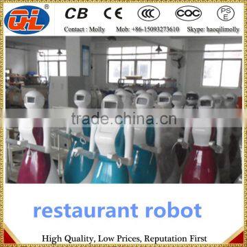 Intelligent Robot With Ording Meals | Waiter in Restaurant