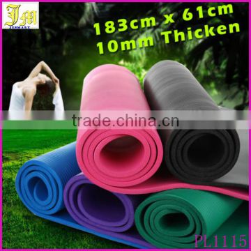 New Design Extra Thick 10 mm Non-Slip Yoga Mat Exercise Fitness Lose Weight Eco-friendly NBR Yoga Mat