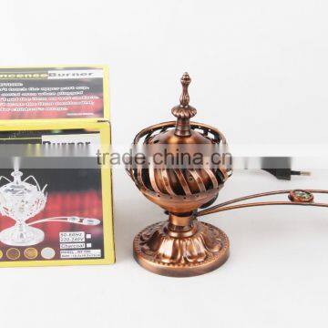 Wholesale Brozen Colors Arabic Electric Incense Burner With Handle Bar