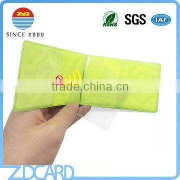 Anti-scanner Soft pvc RFID Blocking card protector