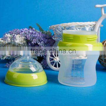 2016 Unique Baby Bottle BPA Free Milk Thermos Silicone Baby Bottle Wholesale photo-4