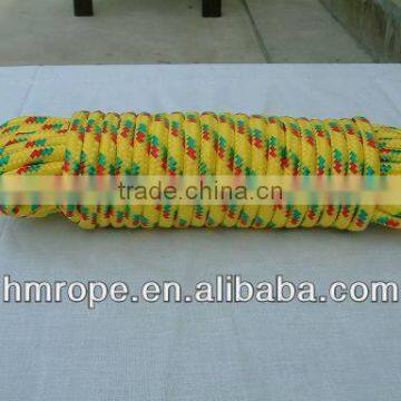 pp braided rope with non-woven core