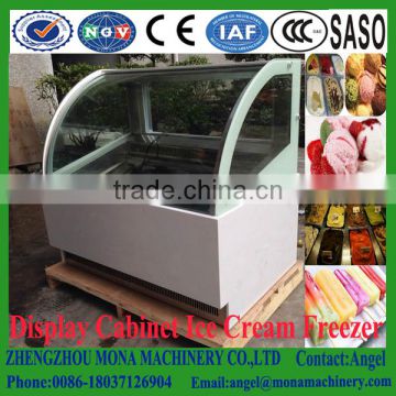 Ice cream refrigerator and freezer showcase/commercial refrigerator and freezer display/freestanding refrigerator and freezer