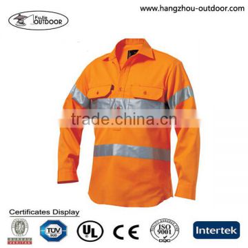 Cheap breathable reflective safety work shirts