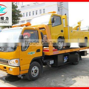 JAC flat bed wrecker towing truck