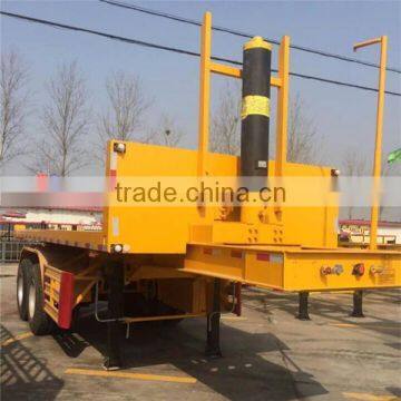 China 40ft Container Truck Semi Trailer, 3 Axle Flatbed Semi-trailer for Sale photo-6
