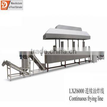 Jinan wheat flour puff snack food fryer Continuous frying line