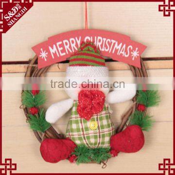 Door or Wall Decor Hanging Style Wicker Craft Christmas Wreath Decorative photo-3