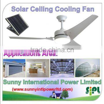 Vent Goods Ceiling Fan With Light Roof Mounted Industrial Exhaust Fan With Solar Panel Battery photo-3