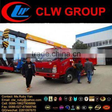 CCC ISO Howo 8ton Truck Mounted Crane, high quality crane truck, lowest price crane truck