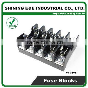 FS-015B 600V 10 Amp 5 Way Midget Type Din Rail Glass Fuse Holder photo-3