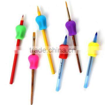 Soft Safety Custom pupil/kids' stationery silicone pencil grip