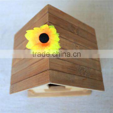 Cheap Wood Cutting Toys Wood Toy Indoor Bird Houses With Fixed Round Wooden Window photo-6