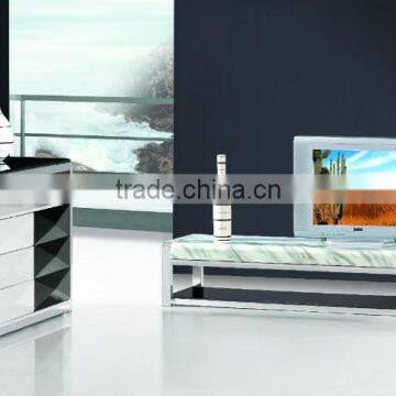 E016 modern home furniture marble tv table glass tv table modern tv table