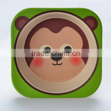 Natural Safe Bamboo Fiber Kids Bowl