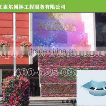 LampPost Planter Plastic PP for Street Landscaping