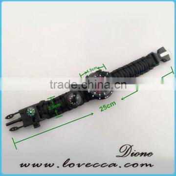 Survival Paracord Bracelet Watch 10-in-1 Rescue Kit photo-4