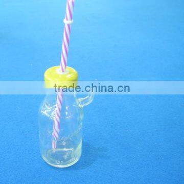 promotional glass beverage bottle with mini handle