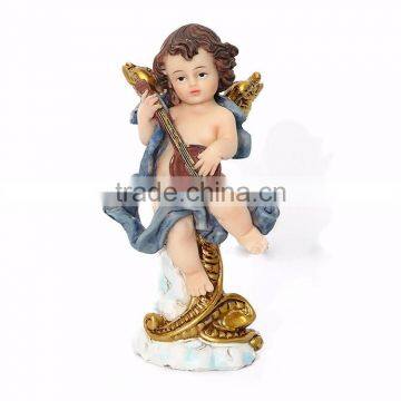Custom Religious Angel Decor With Musical Instrument photo-4