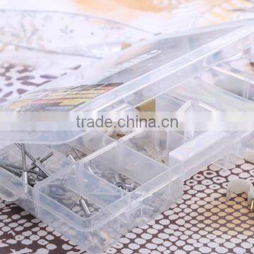 Hot Sale Transparent Plastic Storage Boxes Screws and Nails/ Clear Plastic Storage Container Nail Divider photo-2