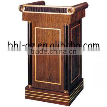 Wholesale Guangzhou Hotel Product Wholesalers Restaurant Supplies Wooden Conference Lectern Podium Wooden Church Rostrum T350 photo-3