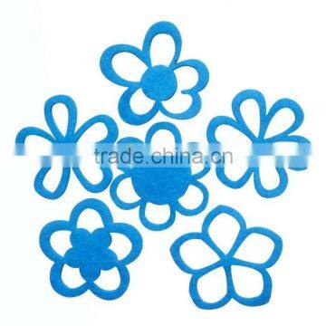 progiftspace 2017 new laser cut polyester fabric felt artifical flower arrangements decoration for wedding scrapbooking DIY