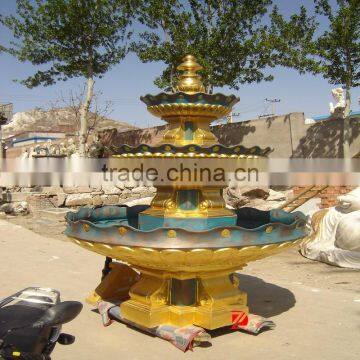 large cast bronze fountain without statue for hotel decor