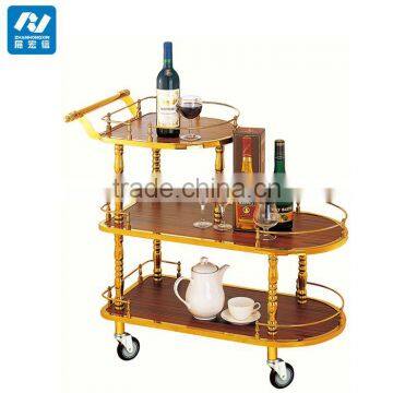 3 Tiers Matel Liquor Trolley/Food Cart