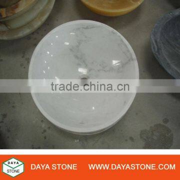 round natural stone sink