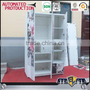 Bedroom Furniture Steel Wardrobe Closet Design Metal Clothes Cupboard photo-6