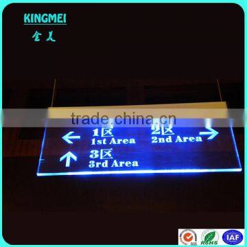 KM-FP27 Wall Hang Acrylic Sign Plate,Perspex Led Sign,Lucite Banner Stand photo-2