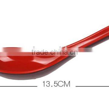 red and black two tone melamine serving kitchen utensils, melamine spoons