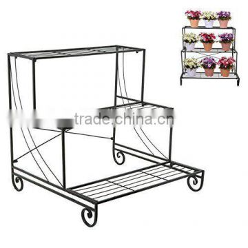 Flower Pot Plant Stand Display Metal Shelves