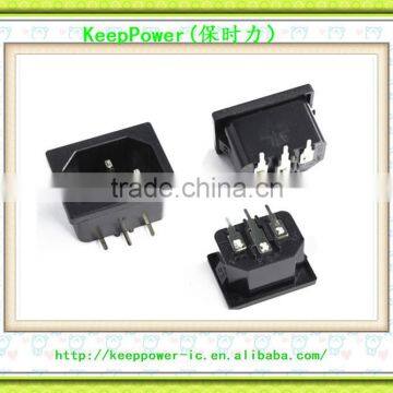 AC power socket industrial socket C14 Bend of the public seat appliances BX-120-2.0 copper