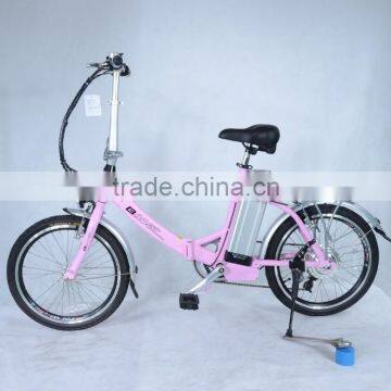 electric folding bike with 250W hub brushess motor