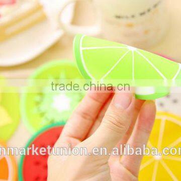 2017 New Hot Fruit Silicone Cup Mat With Good Quality so Cute and Cheap photo-4