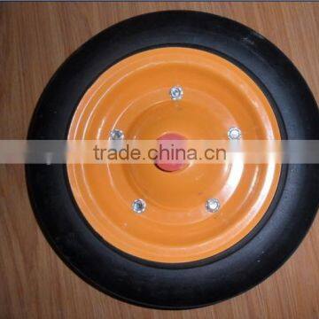 solid wheel 3.50-7 Pneumatic and solid wheel 3.50-7 with steel rim