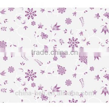 Plastic PEVA Tablecloth Purple Floral New Design