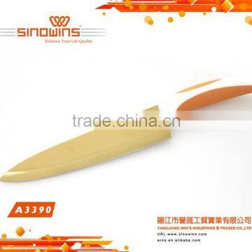 A3390 New Design 5pcs Colorful Titanium Blade 5pcs Stainless Steel Knife Set photo-5