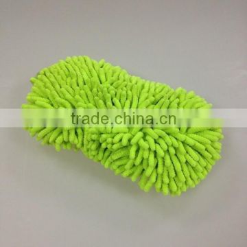 Double side microfiber chenille car wash sponge wholesale