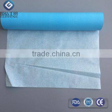 Waterproof Disposable Blue Couch Cover Paper Roll Medical Exam Table Paper Roll , With Perforation photo-4
