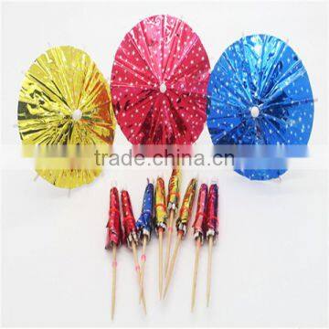 Promotional cocktail paper party decoration umbrella