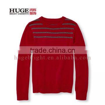 Boys Winter Long Sleeve Kintted Striped Hand Knit Sweater Patterns