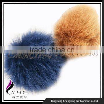 CX-A-05B Colourful Cute Promotional Fox Fur Ball Keychain photo-3